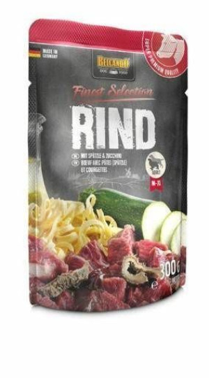 BELCANDO Finest Selection Wołowina z kluskami i cukinią, 300g - mokra karma