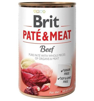 BRIT Pate&Meat beef 6 x 400 g pasztet z wołowiną