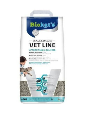 BIOKAT'S Diamond Care Vet Line Attracting&Calming 10 l - Żwirek bentonitowy