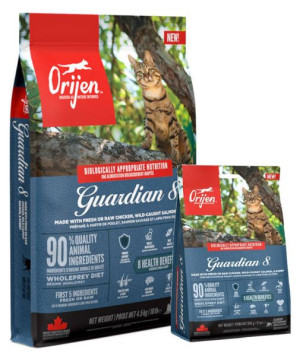 ORIJEN Cat Guardian 8 Adult - Sucha karma dla kotów dorosłych 4.5 kg + 340