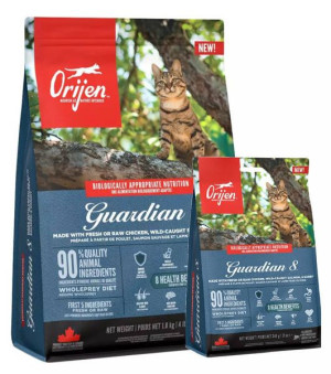 ORIJEN Cat Guardian 8 Adult  - Sucha karma dla kotów dorosłych 1.8 kg + 340