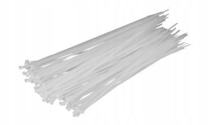 Opaski zaciskowe kablowe 4,8x200 mm 100 szt. białe