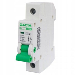 Rozłącznik wyłącznik izolacyjny Gacia 1P 100A 230V