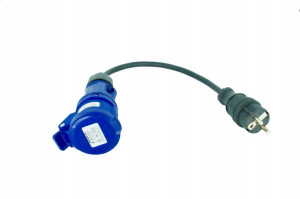 Adapter Przejściówka Camping Redukcja 16a 230v