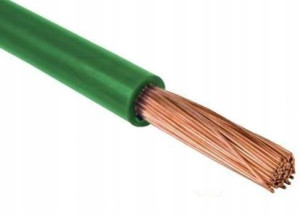 Przewód kabel linka LGY H07V-K 2,5mm ZIELONY 100M