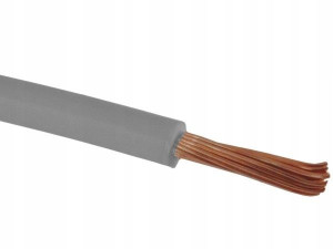 Przewód kabel linka LGY H07V-K 1x4mm2 SZARY 100M