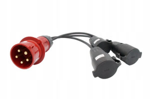 Adapter Siłowy Przejściówka 16a 400v Na 230v Ip44