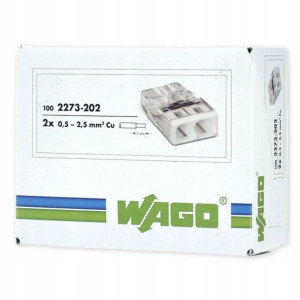 Szybkozłączka 2273 Wago 2x2,5 oryginalna 100szt.
