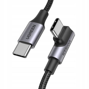 Kabel USB-C do USB-C, kątowy UGREEN US334 5A, PD 1
