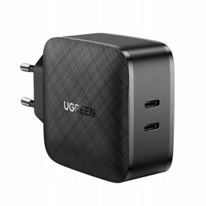 Ładowarka sieciowa UGREEN CD216, 2xUSB-C, 66W, PD