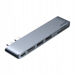 Adapter 6 w 1 UGREEN CM380 Hub USB-C dla MacBook A