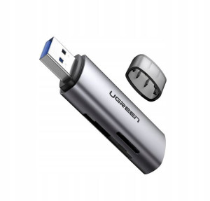 Ugreen CM216 adapter SD/TF USB 3.0 (szary)