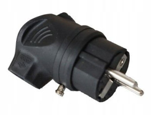 Wtyczka Gumowa kątowa 16A 230V Uni-Schuko guma