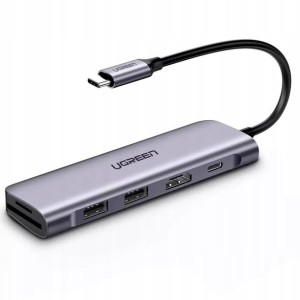 Adapter 6w1 UGREEN CM195 Hub USB-C do 2x USB 3.0,