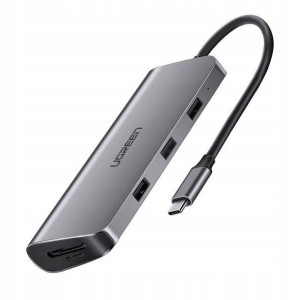 Adapter hub 9w1 UGREEN USB-C do HDMI 4K, 3x USB 3.