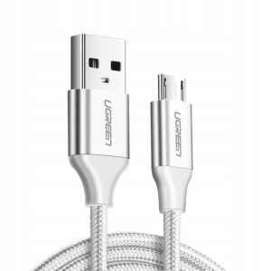 Kabel USB do Micro USB UGREEN QC 3.0 2.4A 2m (biał