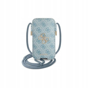 Torebka Guess na telefon 6,7" Blue iPhone Samsung