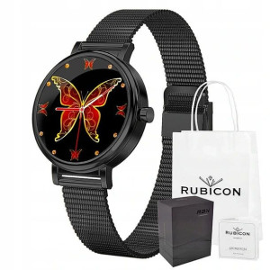 Smartwatch Rubicon RNBE64 Czarny IP68 Ciśnienie kr