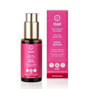Khadi Ayurvedic Hair Oil Rose intensywnie odżywczy olejek do włosów 50ml
