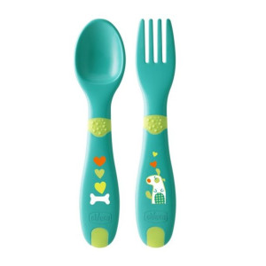 Chicco Pierwsze sztućce plastikowe 12m+