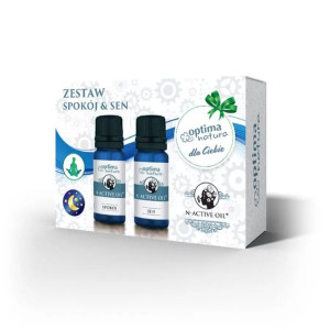 Optima Natura N-Active Oil zestaw olejek eteryczny Spokój 10ml + Sen 10ml