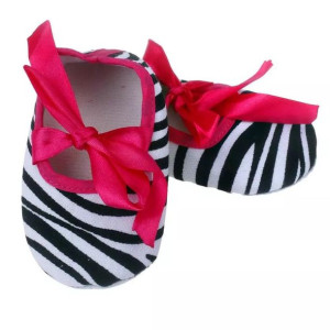 Buciki niechodki dla niemowlaka zebra wiosenne 10