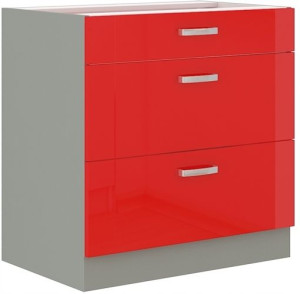 Szafka Dolna Red 80 D 3s Czerwony Połysk