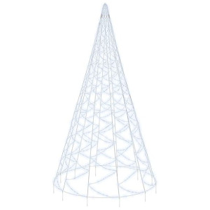 Choinka do montażu na maszcie, 3000 zimnych białych LED, 800 cm