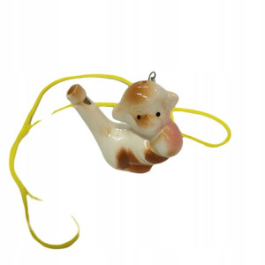 Gwizdek porcelanowy małpka małpa zabawka muzyczna