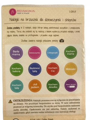 Naklejki na brzuszek brzuch ciąża do zdjęć zestaw