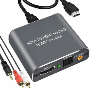 Konwerter HDMI do HDMI+Audio Toslink SPDIF