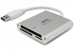 Czytnik kart pamięci USB 3.0 SD,microSD,CF Unitek