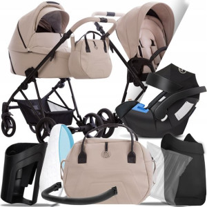 Wózek 3w1 Bebetto Yoddi Pro 01 Cz I Cybex Aton 5