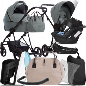 Wózek 4w1 Bebetto Yoddi 01 Cz I Cybex Aton 5 Baza