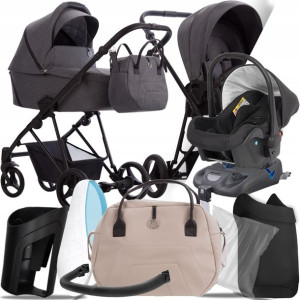 Wózek 4w1 Bebetto Yoddi 02 Cz I Kite + Baza Dock