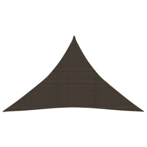 Żagiel przeciwsłoneczny, 160 g/m², brązowy, 3x3x4,2 m, HDPE