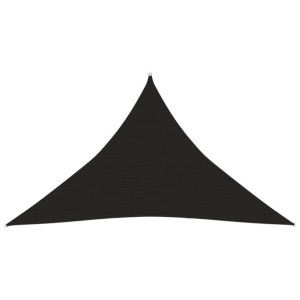 Żagiel przeciwsłoneczny, 160 g/m², czarny, 4x4x5,8 m, HDPE