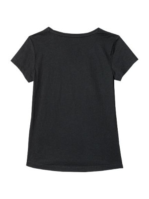 Koszulka T-shirt gładki dziewczęcy TTSHF279 czarna