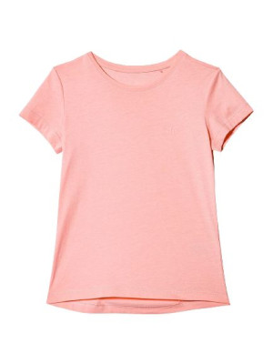 Koszulka T-shirt gładki dziewczęcy TTSHF279 koral