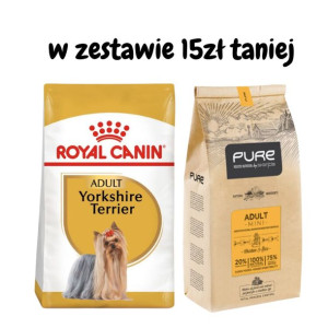 ROYAL CANIN Yorkshire Terrier Adult 1,5kg + PURE Brave mini 2kg