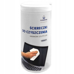 Cleverton - Ściereczki czyszczące do LCD 100 sztuk