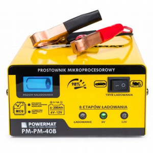 Prostownik Mikroprocesorowy Akumulatorowy 6/12V
