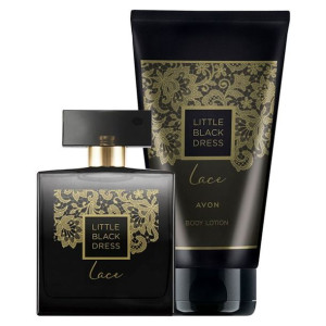 AVON Zestaw Little Black Dress Lace 2w1 Perfumy Balsam