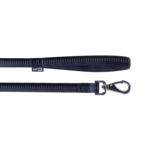 Smycz dla psa Soft Style czarna odblaskowa XL Happet 25mm/1,2m