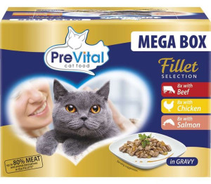 PreVital Fillet selection MIX PREMIUM 80% mięsa 24szt