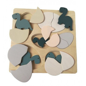 Egmont Drewniane puzzle Jajka i dinozaury