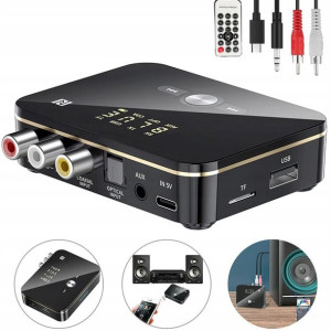 Adapter Odbiornik Bluetooth 2xrca Jack + Nadajnik