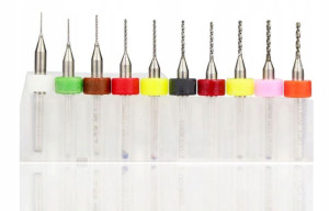 Frezy Mini Modelarskie 0,1 - 1,0mm Mikro 10szt