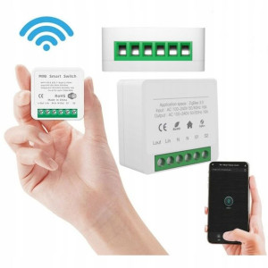 Przekaźnik Dopuszkowy Wifi Tuya Smart 16a