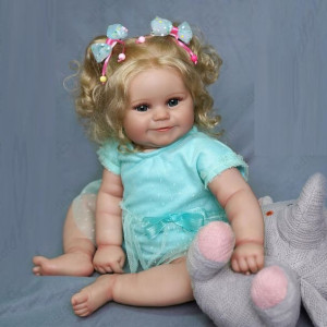 REBORN Lalka kolekcjonerska 50cm bobas dziewczynka